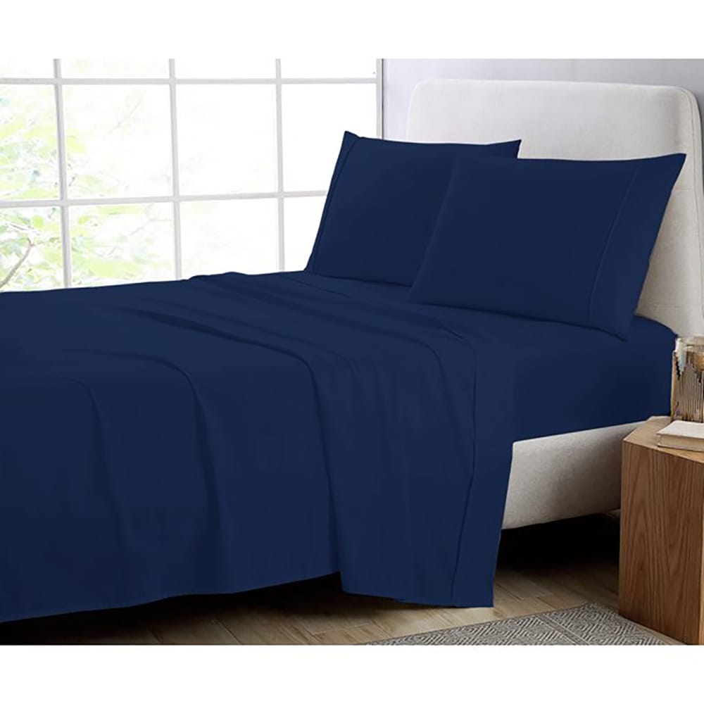 Cotton_Fitted_Sheet_Dark_Blue_Pakistan