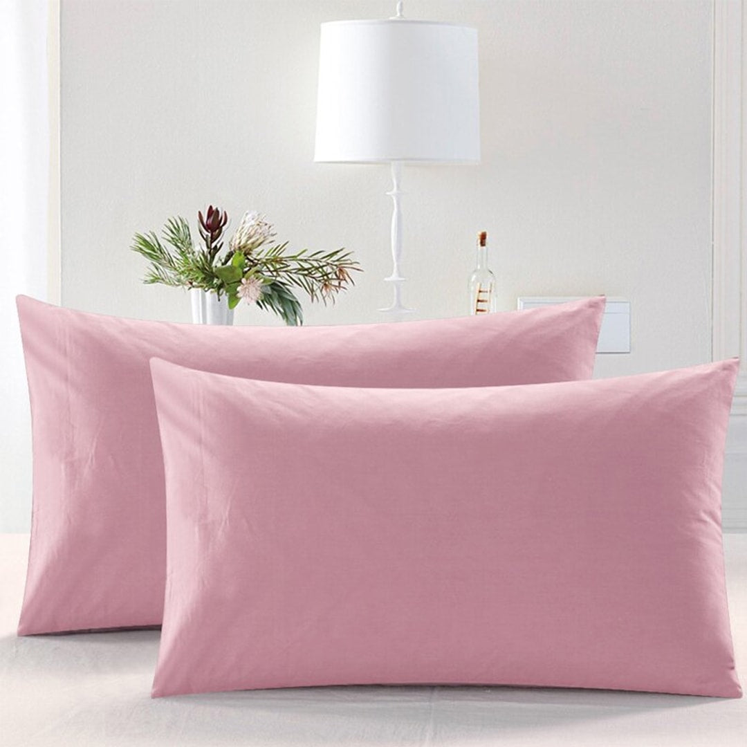 Cotton Pillow Covers - Pink