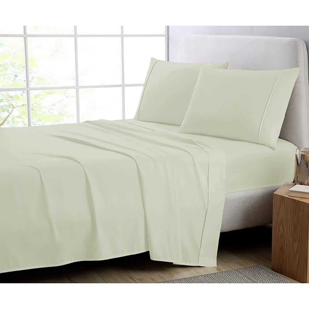 Ivory Cotton fitted sheet