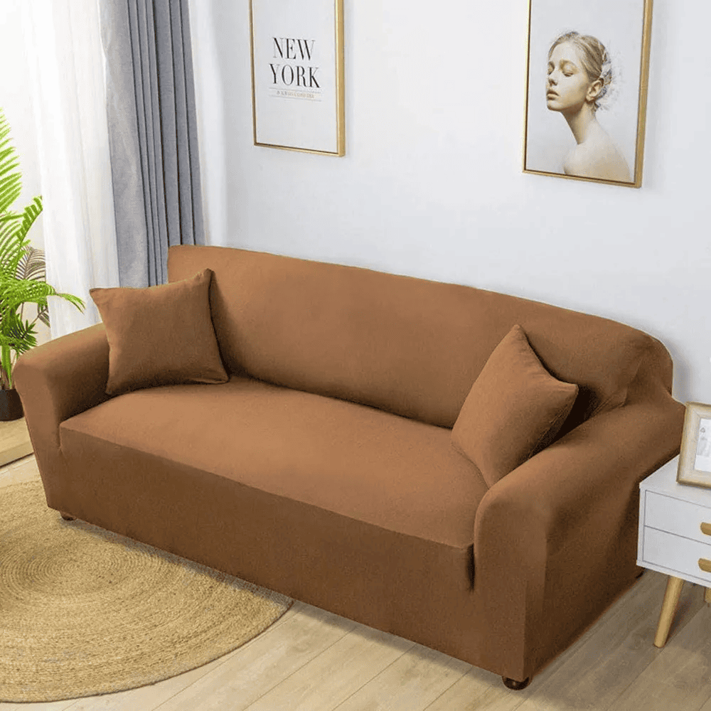 Jersey Sofa Cover Mustard