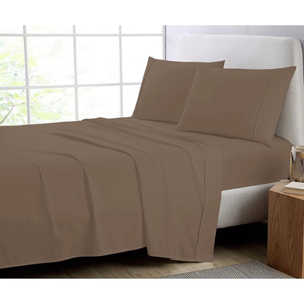 Light Brown Cotton fitted sheet