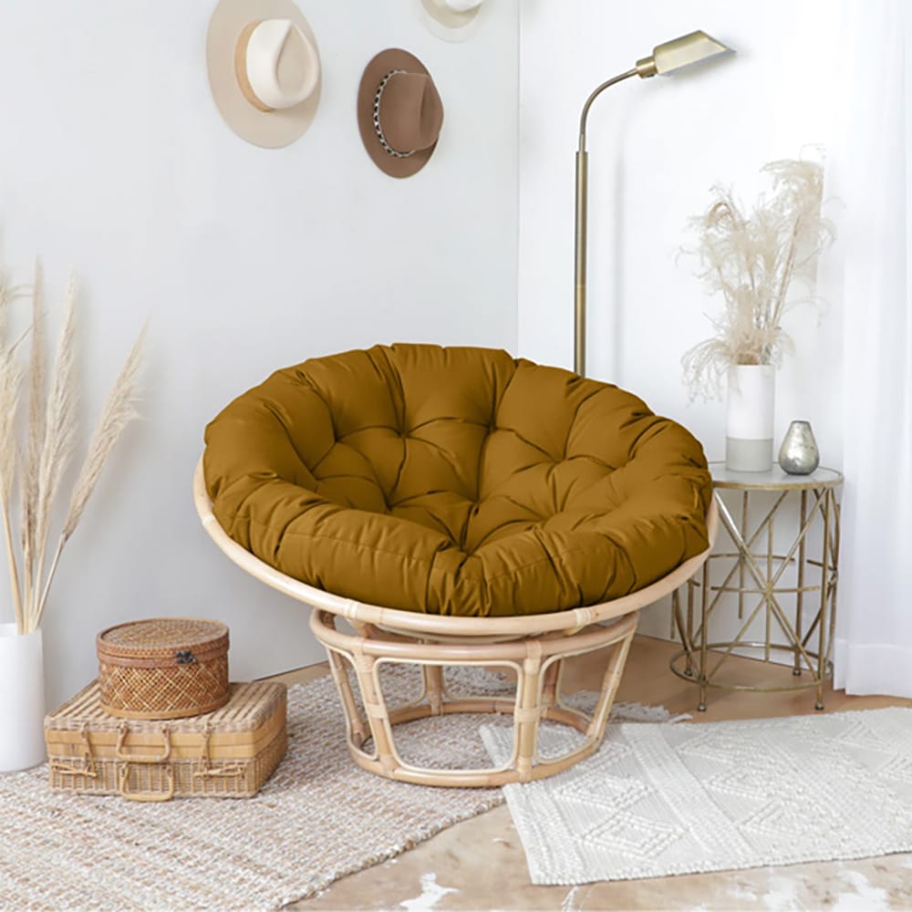 Papasan Seat Cushions – Mustard