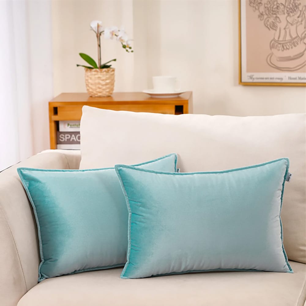 Premium Silk Pillow Cover – Teal