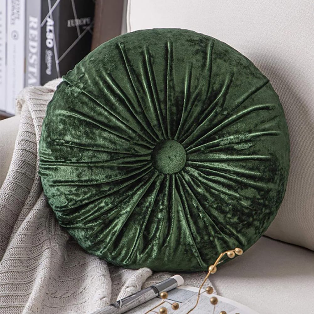 Round_Pumpkin_Velvet_Cushion_-_Green_2