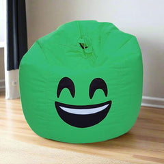 Smiley Face Bean Bag - Green