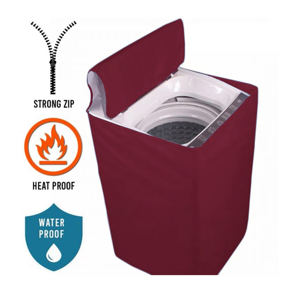 Washing Machine Cover Top Load Maroon