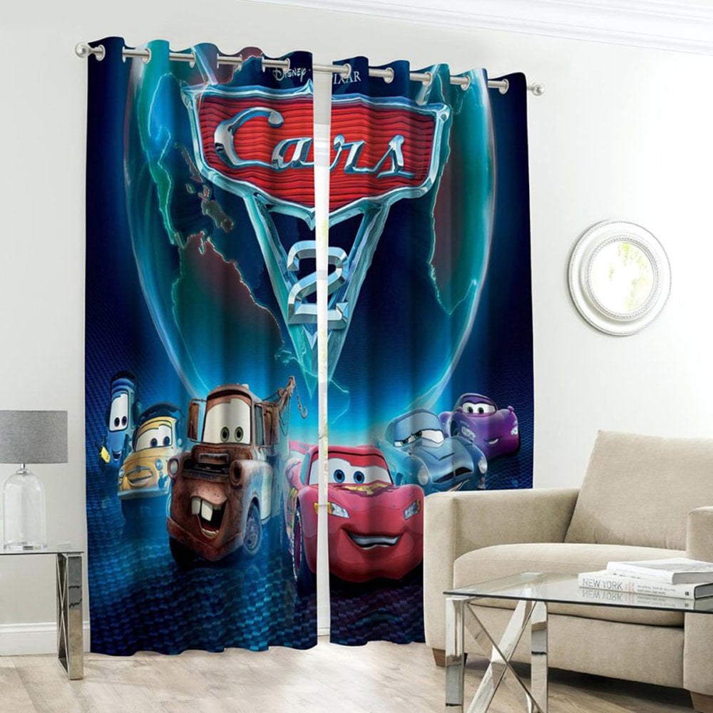 cars 2 kids curtains