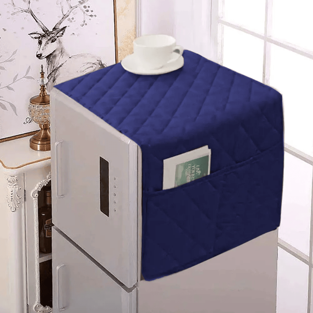 fridge cover blue