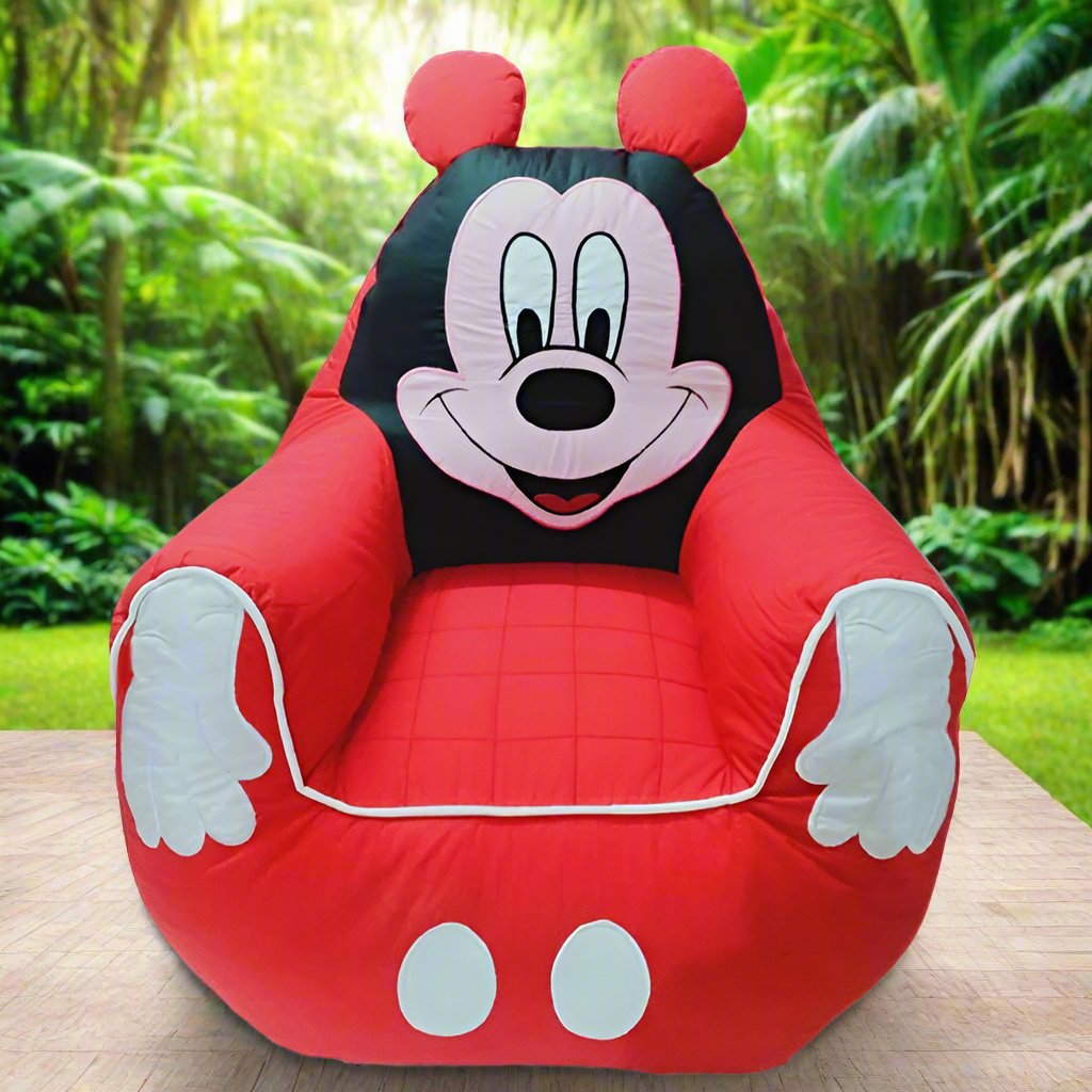 mickey mouse bean bag red